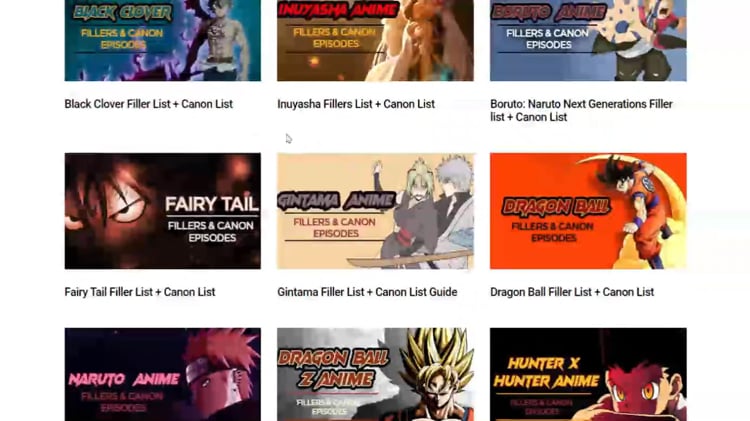Get Complete Anime Filler List at AnimeFillerList.net on Vimeo